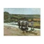 Bullock Cart In The Ford By Grigorescu Nicolae Post Card