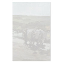 Bullock Cart In The Ford By Grigorescu Nicolae Stationery