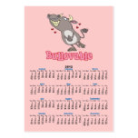 bullovable bull lovable funny pun cartoon business cards