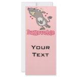 bullovable bull lovable funny pun cartoon rack cards