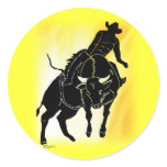 Bullrider 301 round stickers