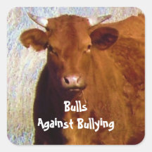 Bulls Against Bullying - Red - Cowboy Parenting Sticker