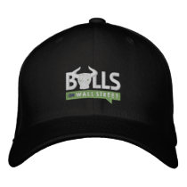 BULLS Black Cap Embroidered Baseball Cap