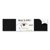 Bull's Eye Bumper Sticker bumper stickers