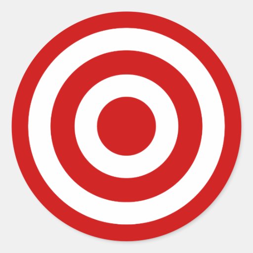 Bull's_Eye Round Stickers