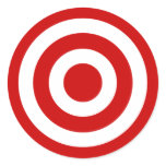 Bull's_Eye Round Stickers