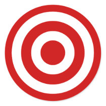 Bull's_Eye Round Stickers