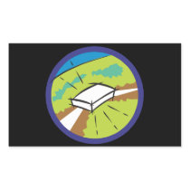 Bulls Eye Rectangular Sticker