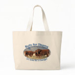 Bulls for Obama Tote Bag
