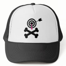 Bullseye and Crossbones hats by doonidesigns Bullseye and Crossbones hats