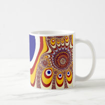 Bullseye Carousel Digital Fractal Art MUG