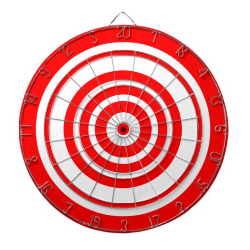 Bullseye Dartboard With Darts Zazzle