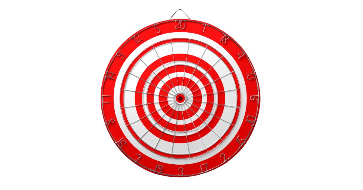 Bullseye Dartboard With Darts Zazzle