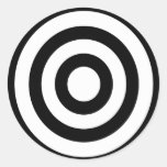 bullseye - On Target Round Sticker