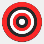 Bullseye Round Stickers