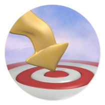 Bullseye! Round Stickers