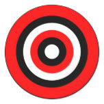 Bullseye Round Stickers