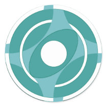 Bullseye Vesica Blue stickers by JaZilla Bullseye Vesica Blue stickers