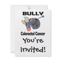 BULLy Colorectal Cancer Custom Invitations