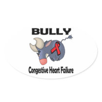 BULLy Congestive Heart Failure Oval Stickers