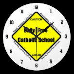 Bully - Free Catholic School Wall Clock wall clocks
