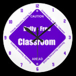 Bully - Free Classroom Wall Clock wall clocks