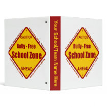 Bully - Free School Zone Vinyl Binders