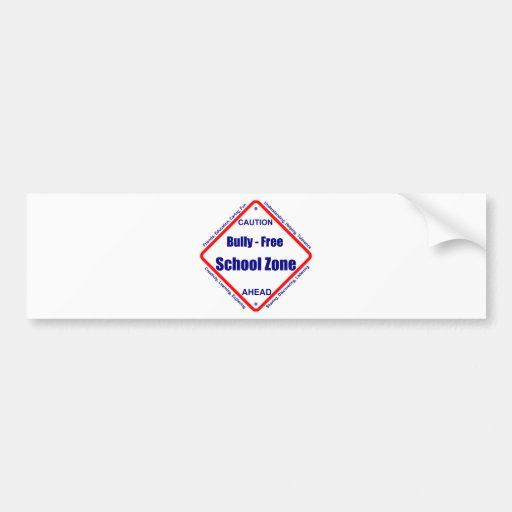 Bully - Free School Zone Bumper Stickers