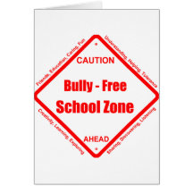 Bully- Free School Zone Cards