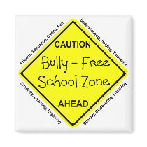 Bully - Free School Zone Fridge Magnet