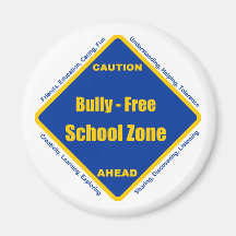 Bully - Free School Zone Refrigerator Magnet
