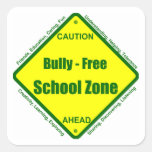 Bully - Free School Zone Square Sticker