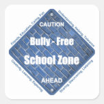 Bully - Free School Zone Square Stickers