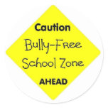 Bully - Free School Zone Round Stickers