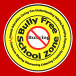 Bully Free School Zone stickers