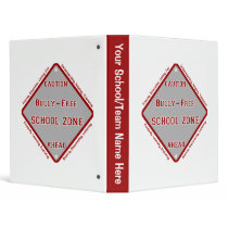 Bully - Free School Zone Vinyl Binders
