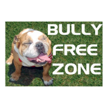 BULLY FREE ZONE 52" x 35" poster posters by malibuitalian BULLY FREE ZONE 52" x 35" poster posters