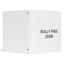 Bully Free Zone Vinyl Binder