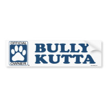 Bully Kutta Blue bumper stickers by GenuineDogOwner Bully Kutta Blue bumper stickers