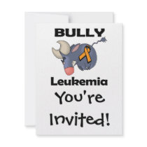 BULLy Leukemia (orange) Custom Invites
