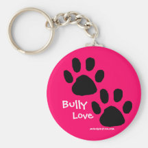 Bully Love pawprints Keychains