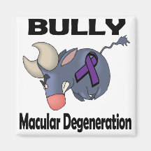 BULLy Macular Degeneration Fridge Magnets