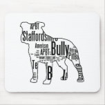 Bully Shape with rescue words Mousepad