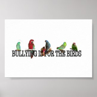 Bullying is for the birds Poster