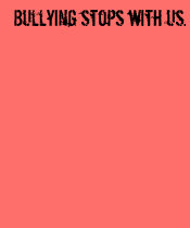 Bullying stops with us. t-shirts