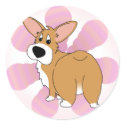 Bum Shaker Corgi Stickers by MenagerieMayhem Bum Shaker Corgi Stickers