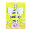 Bumble Bee and Purple Daisy postcards