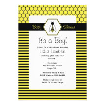 Bumble Bee Baby Shower Invitation