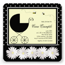 Bumble Bee Baby Shower Invitations