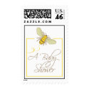 Bumble Bee Baby Shower Postage Stamp stamp